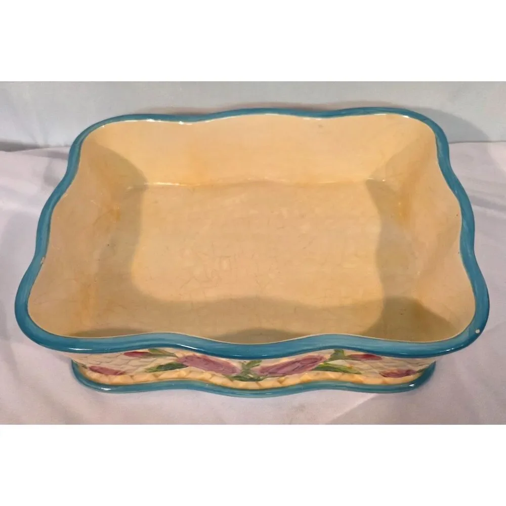 Temptations by Tara Rose Rectangular Baker 2.5 Qt Ovenware Dish